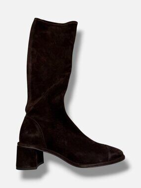 Tory Burch Women's Brown Cap-Toe Knee High Boot Size 7M